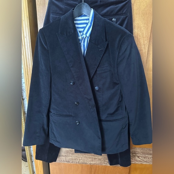 Men's Luxury Double-Breasted Suit 40R Pants 32 - Picture 1 of 5